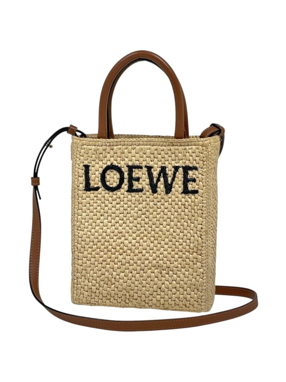 Loewe Tote Bag 2-Way Standard Raffia Natural
